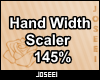 Hand Width Scaler 145%