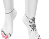 pink nail feet