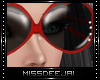 *MD*Heart Glasses|Red