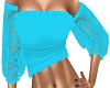 Teal Lace Top