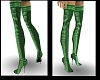 Green Silk Thigh Boots~
