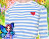 🦋 Heart sweater blue