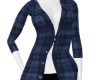 blue plad shirt dress