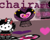 Emo Purple Heart Chair