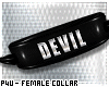 -P- Devil PVC Collar /F