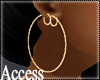 A. Rossa Gold Earrings