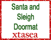 Santa Sleigh Doormat