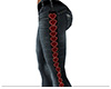 Red Hearts Flared Jeans