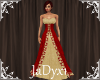 Red Gold Christmas Gown