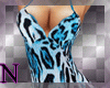 bm sexy blue leopard