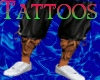 tribal both legs tattoos