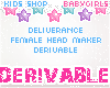 Deliverance Female Head