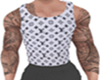 White LV Tank  / Tats