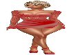 *F RED SEXY CLUB DRESS