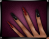 :D Red Black Long Nails