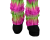 F*Furry Boots Green-Pink