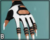 Yana Black White Gloves