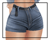 belted shorts blue small