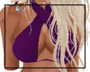 Halter bikini-purple