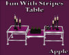 Fun With Stripes Table
