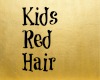 Kids red pony tails