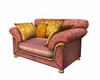 Gold/Pink NO POSE Couch