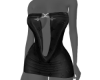 Draped Mini Dress Black