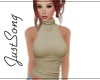 ~JS T-Neck Top Taupe