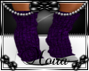 !!M Purple Knit Boots