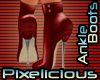 PIX Ankle Boots Red