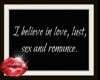 I believe in love lust r
