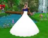 robe Wedding  bleu blanc