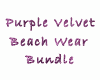 Purple Velvet Beachwear