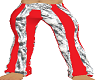 pants M red & silver