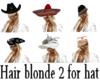hair blonde2 for hat