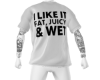 Fat Juicy Wet Tee White