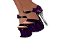 cute purple bow shoes