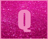 Pink Letter Q