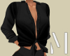 Black Tied Open Shirt