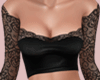 E* Black Lace Top