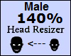 Head Scaler 140% Male
