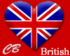 CB British Flag Heart