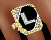 Diamond & Gold Ring "L"