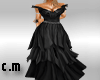 C.M Black Long Dress