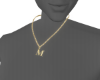 M Letter Chain Necklace