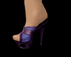 purple Denim Heels