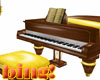 Gold Streaming Piano
