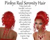 Pinkys Red Seronity Hair