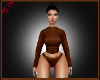 Cassia Brown Bodysuit