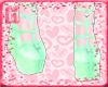 |H| Green Strappy Heels